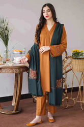 AISLING - 3PC Dhanak Embroidered ZF10