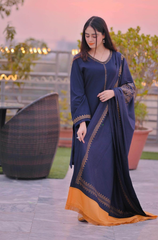 Dhanak - 3PC Embroidered ZF292