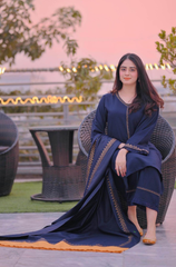 Dhanak - 3PC Embroidered ZF292