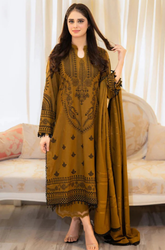Dhanak - 3PC Dhanak Embroidered ZF287
