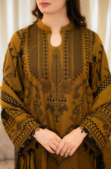 Dhanak - 3PC Dhanak Embroidered ZF287