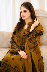 Dhanak - 3PC Dhanak Embroidered ZF287