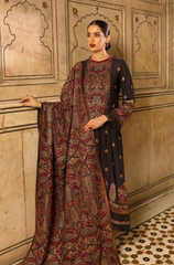 Dhanak - 3PC Embroidered ZF305