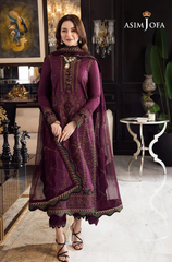ASIM JOFA - 3PC Dhanak Embroidered ZF267