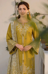 Dhanak - 3PC Embroidered ZF300