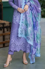 3PC - Embroidered DHANAK ZF274