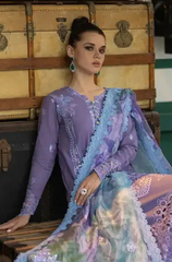 3PC - Embroidered DHANAK ZF274