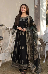 Hania - 3PC Dhanak Embroidered ZF-276