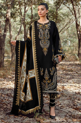 MARIA B - 3PC Embroidered Dhanak ZF66