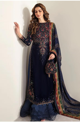 JAZMIN - 3PC VELVET EMBROIDERED ZF313
