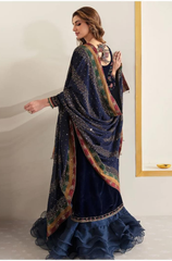 JAZMIN - 3PC VELVET EMBROIDERED ZF313