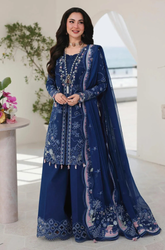 QALAMKAR - 3PC PREMIUM EMBROIDERED ZF336