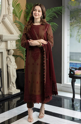 ASIM JOFA - 3PC Lawn Embroidered ZF174