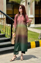 LULUSAR - 2PC SILK PRINTED ZF273