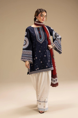 JAZMIN - 3PC DHANAK EMBROIDERED ZF285