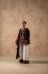 GUL-E-RAIZ - 3PC SILK EMBROIDERED V734