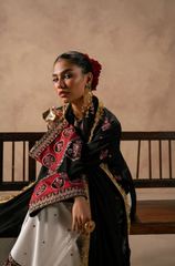 GUL-E-RAIZ - 3PC SILK EMBROIDERED V734