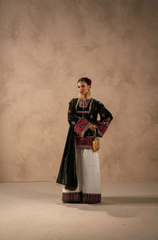 GUL-E-RAIZ - 3PC SILK EMBROIDERED V734
