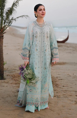 QALAMKAR -  3PC LAWN EMBROIDERED V722