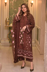 ANEELA'S - 3PC LAWN EMBROIDERED SUIT ZF330