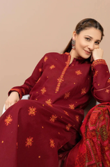 Dhanak - 3PC Embroidered ZF302