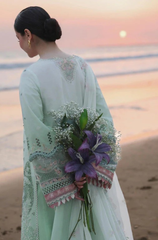 QALAMKAR -  3PC LAWN EMBROIDERED V722