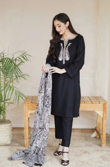 AISLING - 3PC  Dhanak Embroidered ZF191