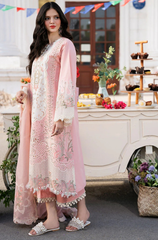BIN ILYAS - 3PC Lawn Embroidered ZF240