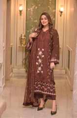 ANEELA'S - 3PC LAWN EMBROIDERED SUIT ZF330