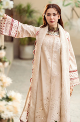 3PC - Lawn Embroidered with Manaar Embroidered Dupatta ZF243