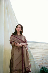 FLORENT - 3PC Dhanak Embroidered ZF-275