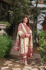 ANEELAS - 3PC DHANAK EMBROIDERED ZF289