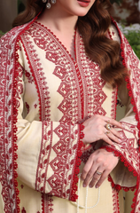 ANEELAS - 3PC DHANAK EMBROIDERED ZF289