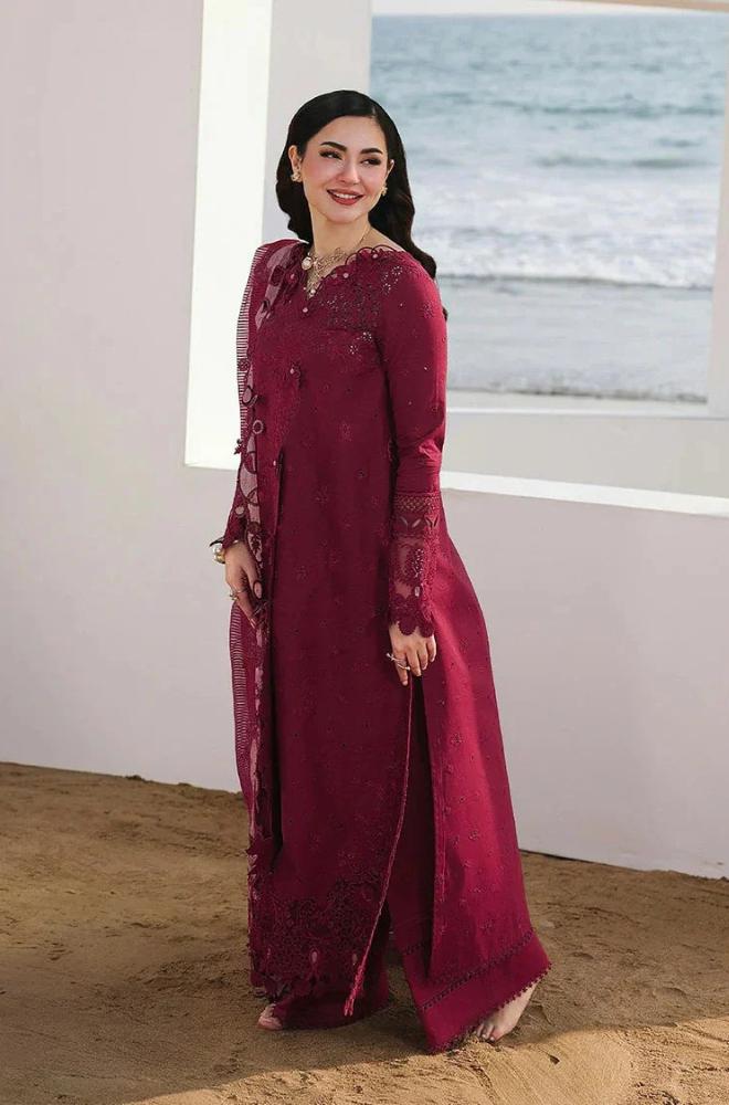 Qalamkar -  Luxury Pure Lawn Embroidered V710