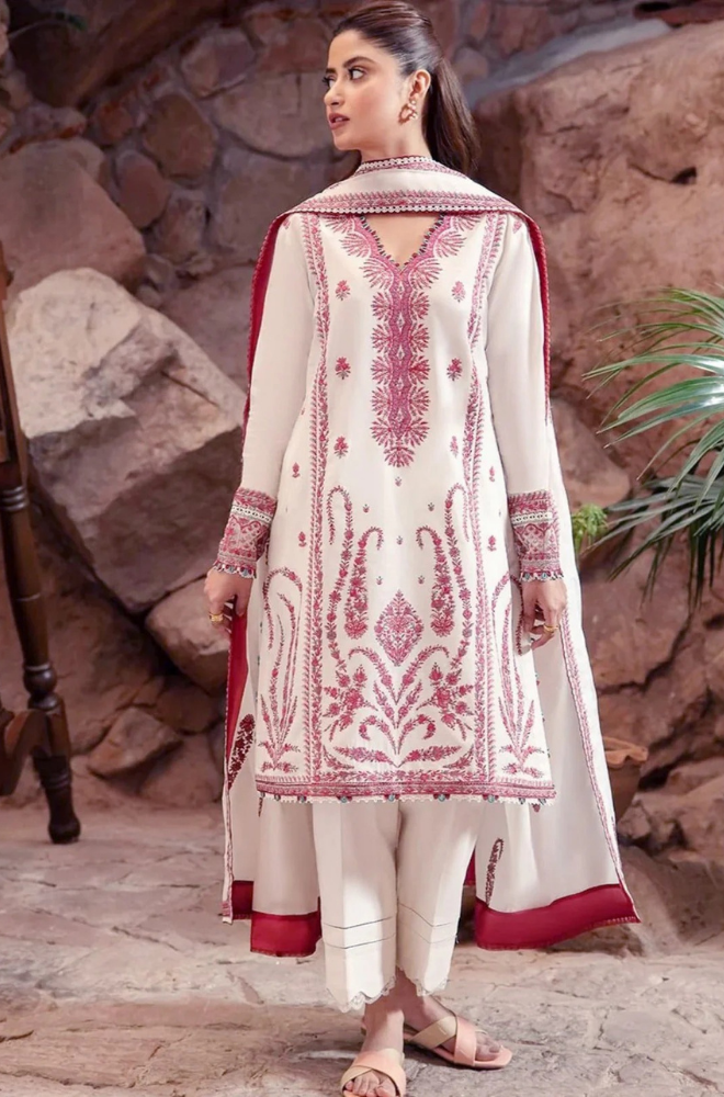 Dhanak - 3PC Embroidered ZF306
