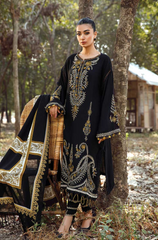 MARIA B - 3PC Embroidered Dhanak ZF66
