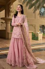 Faiza Saqlain - 3PC Embroidered Luxury Lawn  725