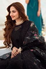 NUREH - 3PC Dhanak Embroidered ZF233