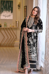 ANEELA’S - 3PC LUXURY VELVET ZF326