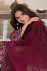 GRACE - 3PC DHANAK Embroidered ZF226