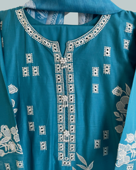 Premium Lawn - 3PC Stitched Embroidered ZF002