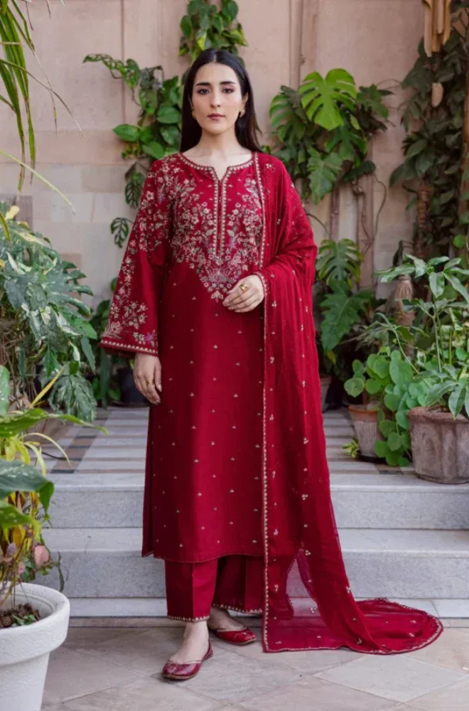 Summer -  3PC LAWN EMBROIDERED 727