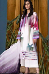 LULUSAR - 3PC SILK PRINTED V51