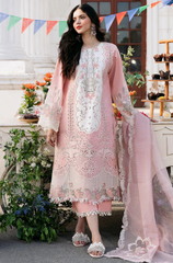 BIN ILYAS - 3PC Lawn Embroidered ZF240