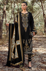MARIA B - 3PC Embroidered Dhanak ZF66