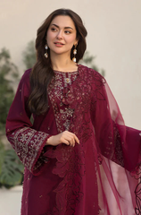 GRACE - 3PC DHANAK Embroidered ZF226