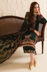 JAZMIN  - 3PC VELVET EMBROIDERED ZF311