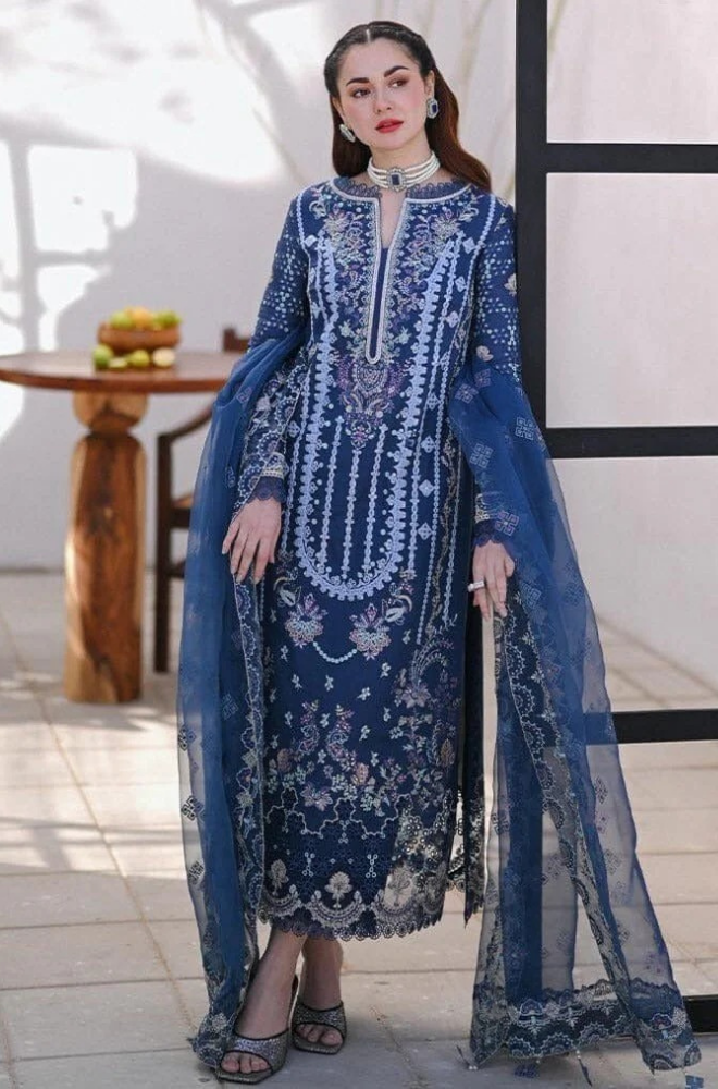 Royal Dusk - 3PC lawn Embroidered ZF250