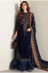 JAZMIN  - 3PC VELVET EMBROIDERED ZF313