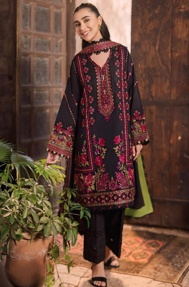 Dhanak -3PC Embroidered ZF314